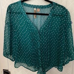 Cute flowy sheer blouse